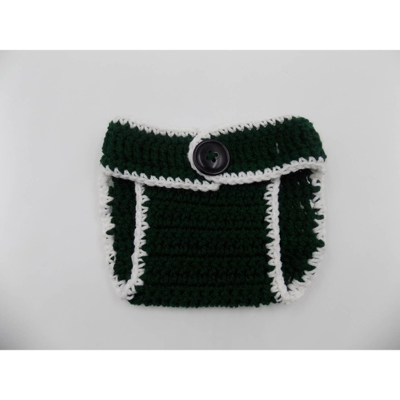 Santa Hat, Crochet Hat and Diaper Cover Set - Picture 6 of 10